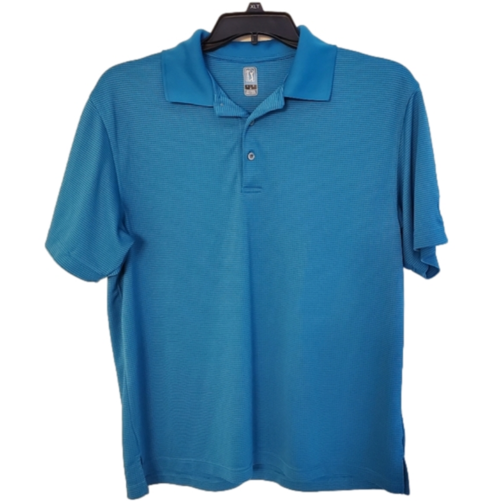 PGA Tour Golf Polo Shirt - Men’s Size Large - Blue